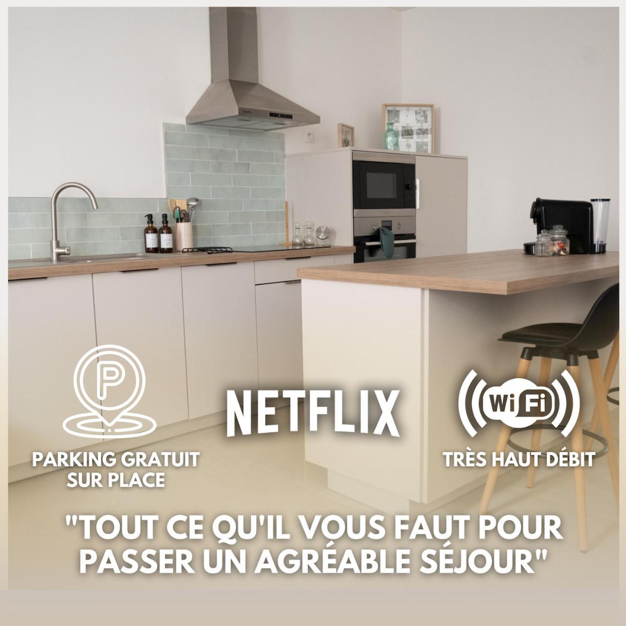 Lou Cabanot - Appartement Lumineux 3 Chambres - Parking Gratuit Безье Экстерьер фото